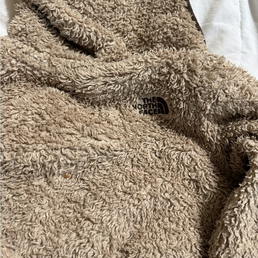 The North Face Campshire Brown Tan Bear Zip Up Jacket Sherpa Teddy 18-24 month - Picture 5 of 6